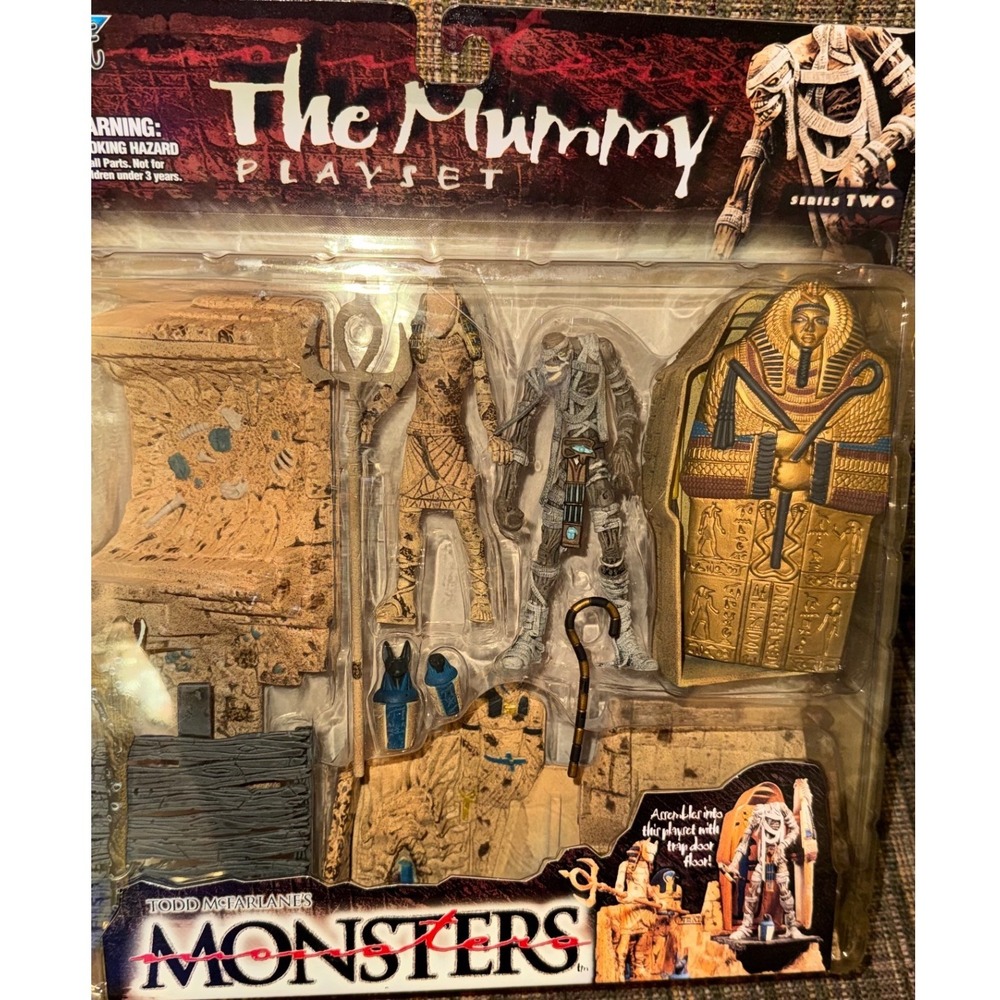 McFarlane Toys Monsters Series 2 The Mummy Playset Action Figure New Sealed